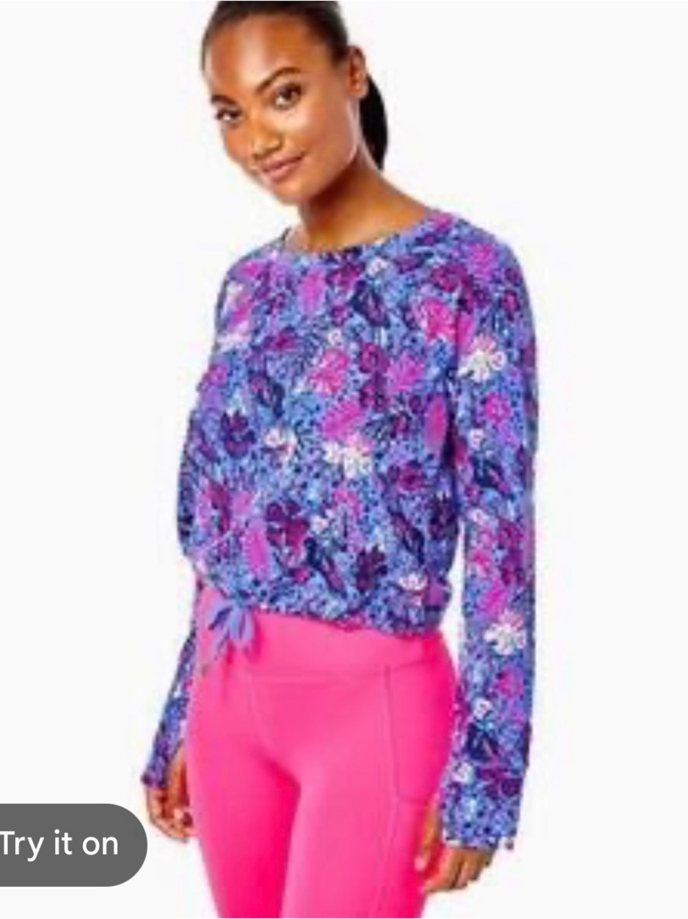 Lilly Pulitzer Luxletic Emmaline Pullover size Large